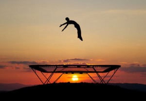 trampolin-springen