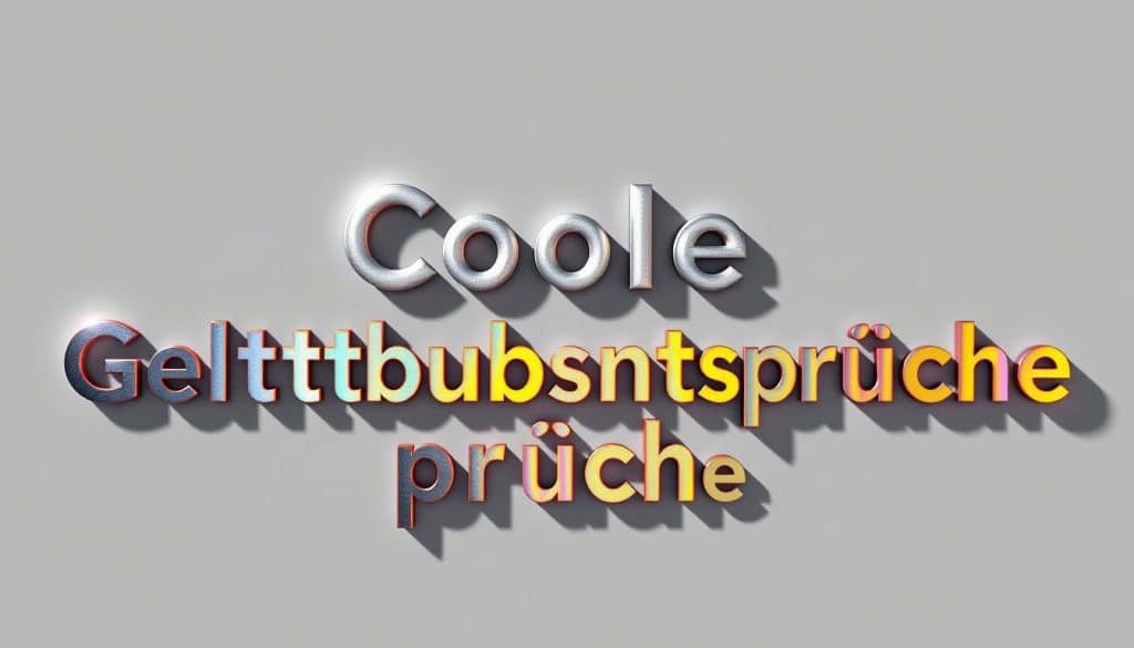 Coole Geburtstagssprüche