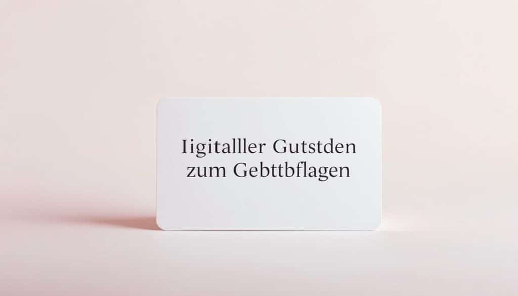 Digitaler Gutschein zum Geburtstag