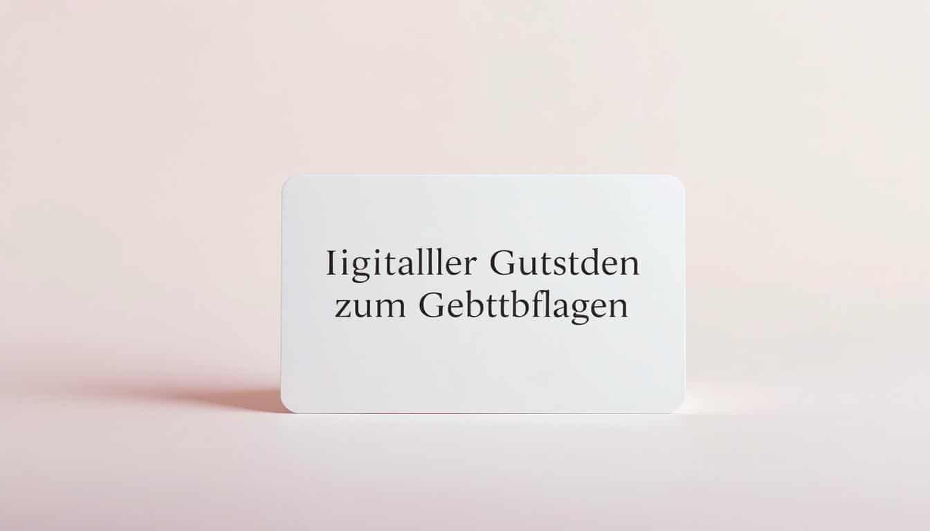 Digitaler Gutschein zum Geburtstag