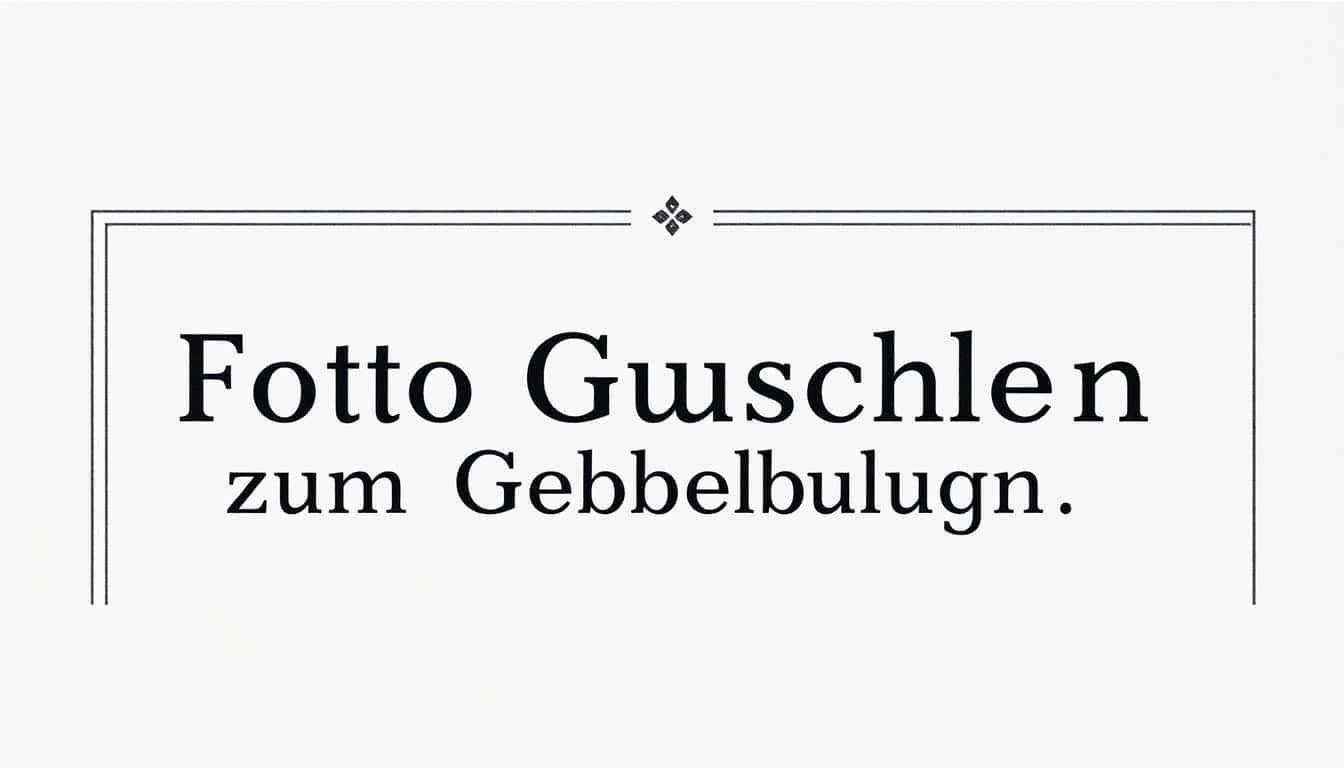 Foto Gutschein zum Geburtstag