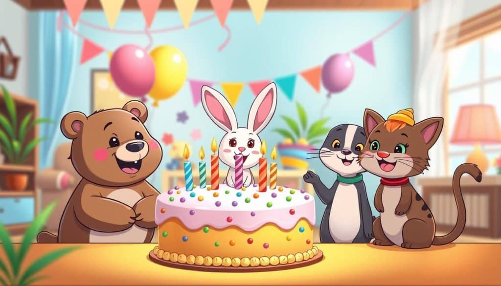 Geburtstagsbild Cartoon