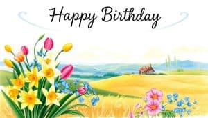 Geburtstagsbild als Karte