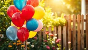 Geburtstagsbild mit Ballons