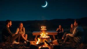 Geburtstagsbild mit Mond