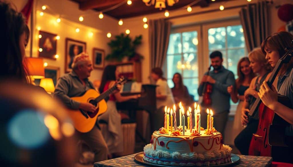 Geburtstagsbild mit Musik