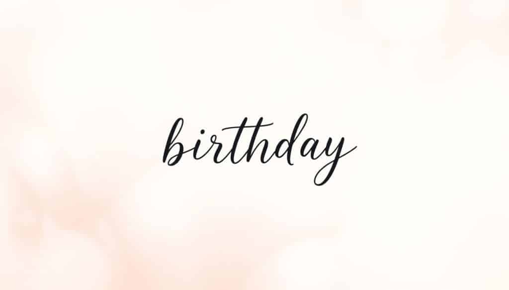 Geburtstagsbild mit Spruch modern