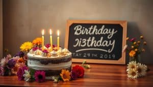 Geburtstagsbild mit Wunschdatum