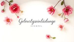 Geburtstagseinladung Beispiel