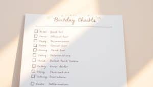 Geburtstagseinladung Checkliste