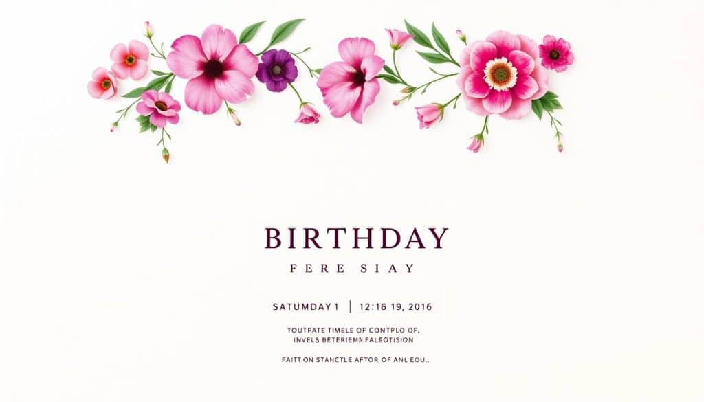 Geburtstagseinladung Design