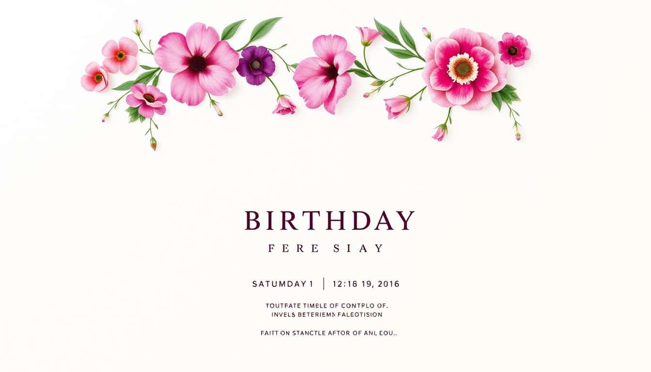 Geburtstagseinladung Design