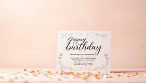 Geburtstagseinladung charmant