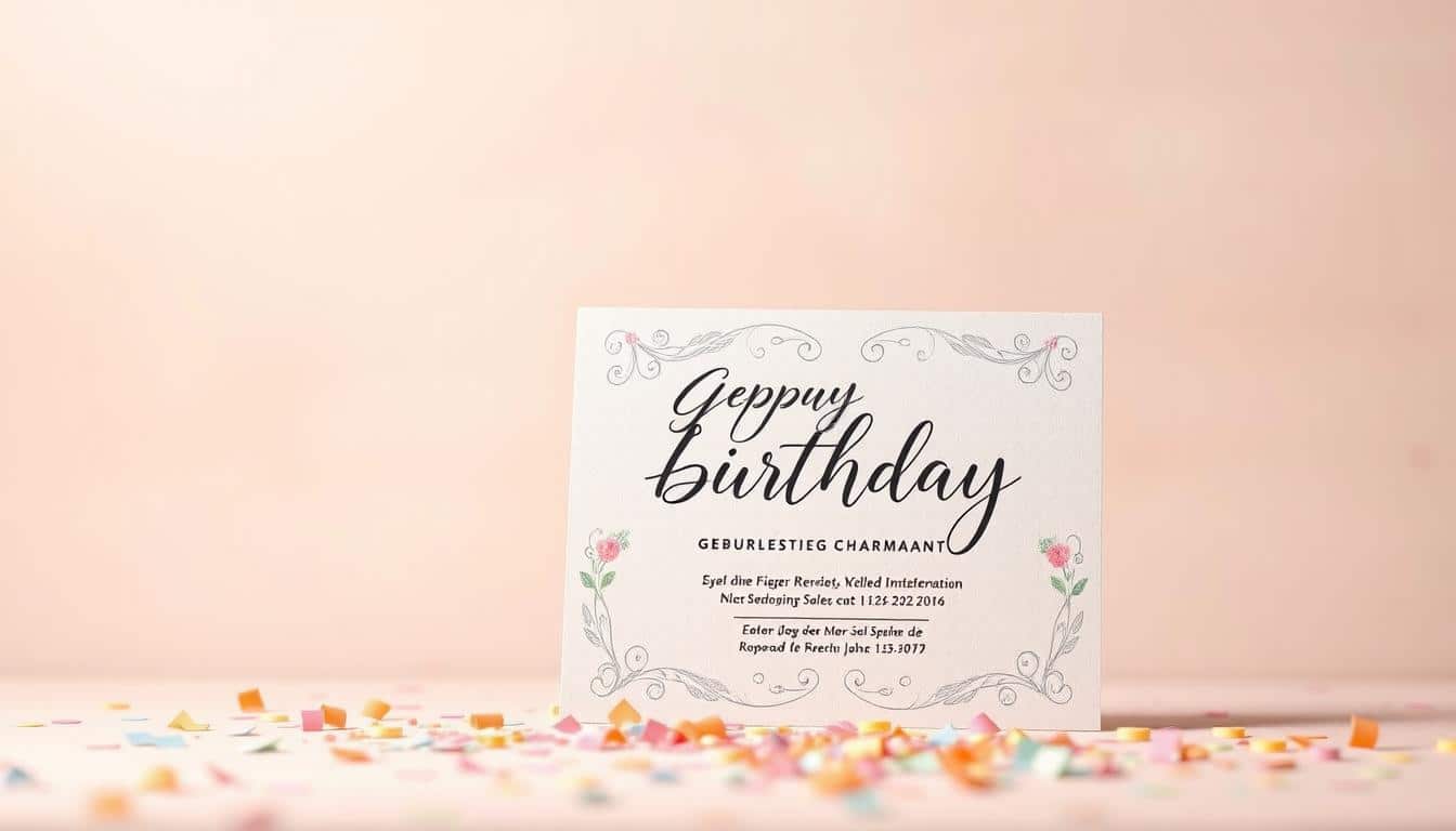 Geburtstagseinladung charmant