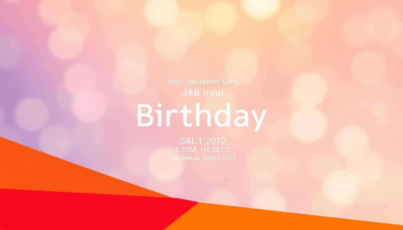 Geburtstagseinladung cool