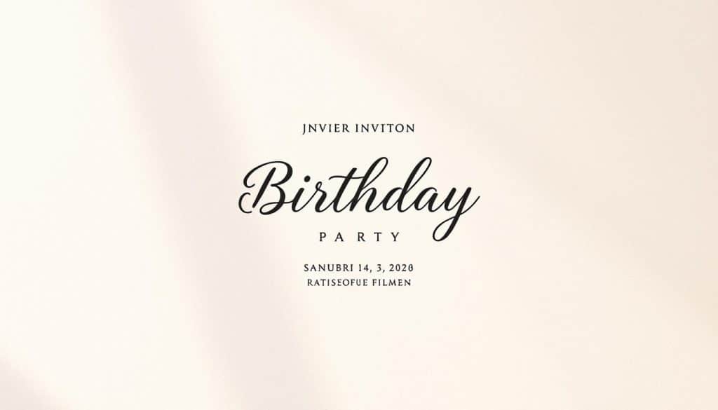 Geburtstagseinladung für Erwachsene