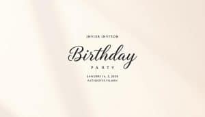 Geburtstagseinladung für Erwachsene