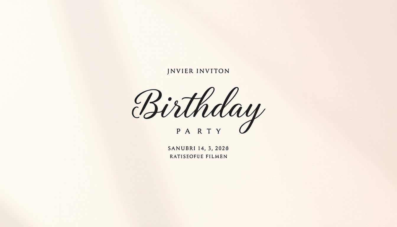 Geburtstagseinladung für Erwachsene