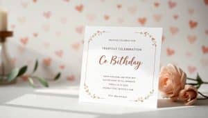 Geburtstagseinladung für Verlobte