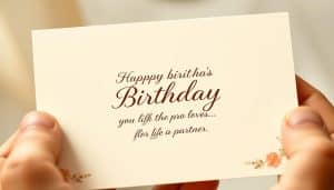 Geburtstagseinladung für den Lebenspartner