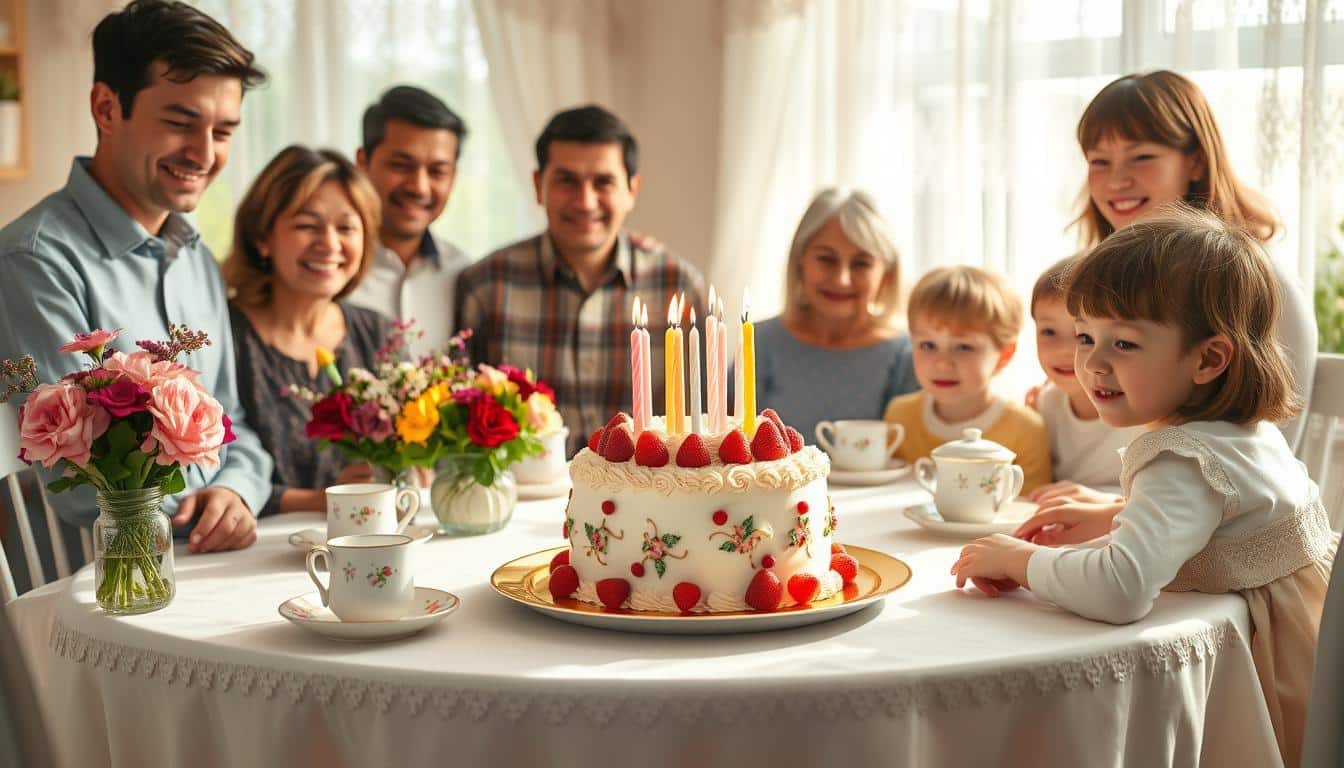 Geburtstagseinladung für die Familie