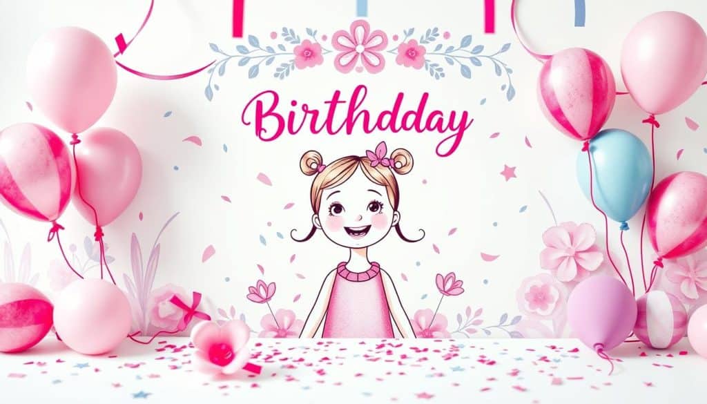 Geburtstagseinladung für die Tochter