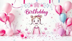 Geburtstagseinladung für die Tochter