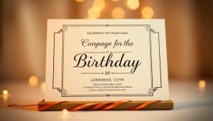 Geburtstagseinladung für eine Firmenfeier