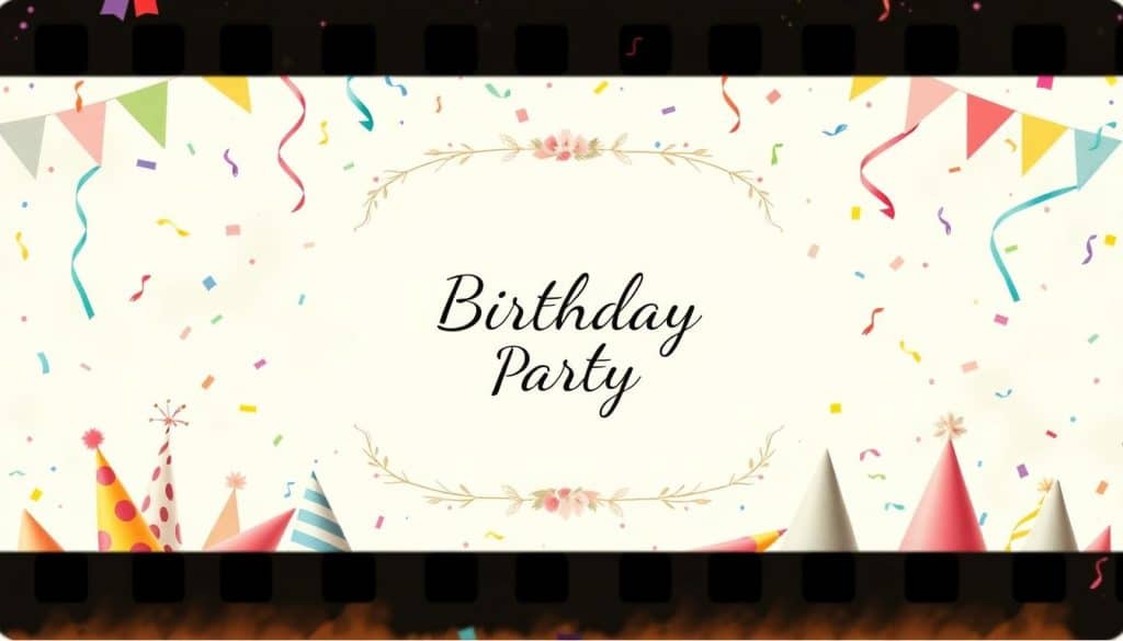 Geburtstagseinladung für eine kleine Feier