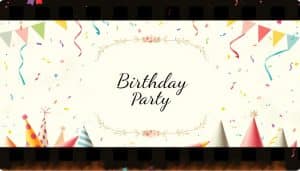 Geburtstagseinladung für eine kleine Feier