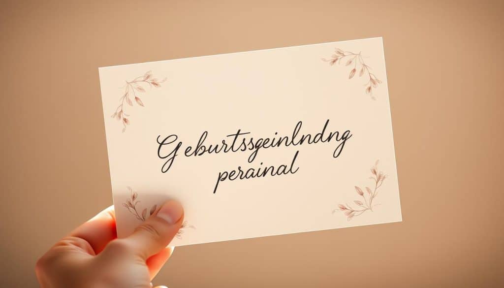 Geburtstagseinladung persönlich