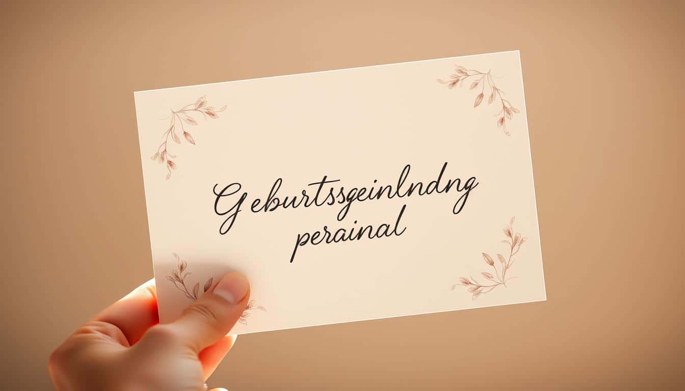 Geburtstagseinladung persönlich