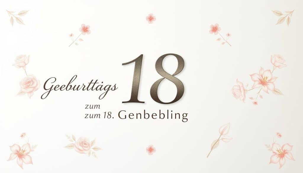 Geburtstagseinladung zum 18. Geburtstag