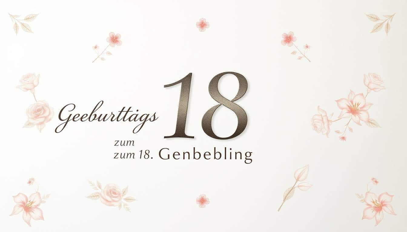 Geburtstagseinladung zum 18. Geburtstag