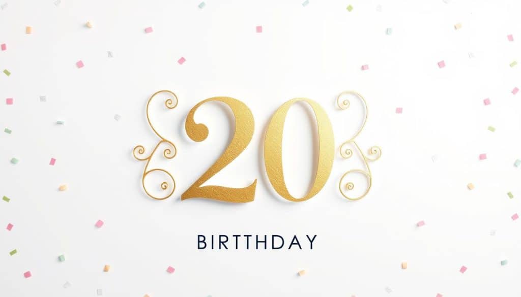 Geburtstagseinladung zum 20. Geburtstag