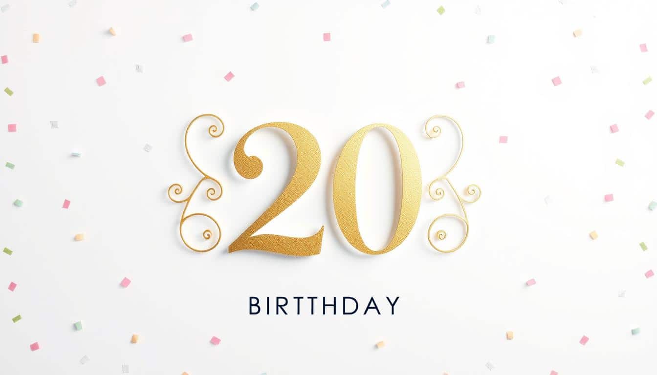 Geburtstagseinladung zum 20. Geburtstag