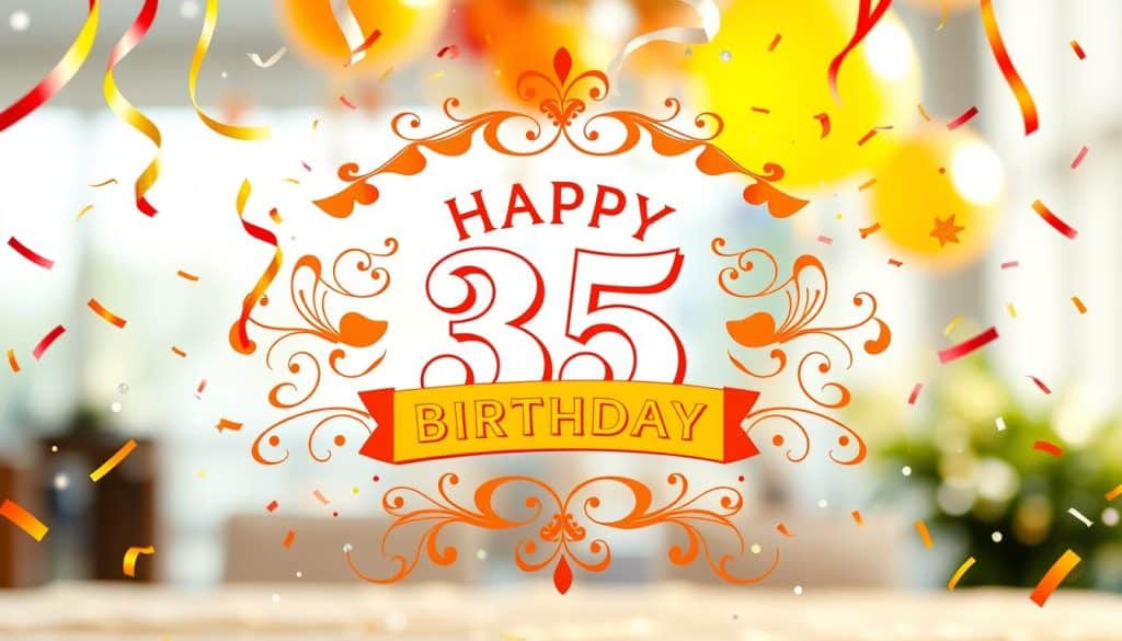 Geburtstagseinladung zum 35. Geburtstag