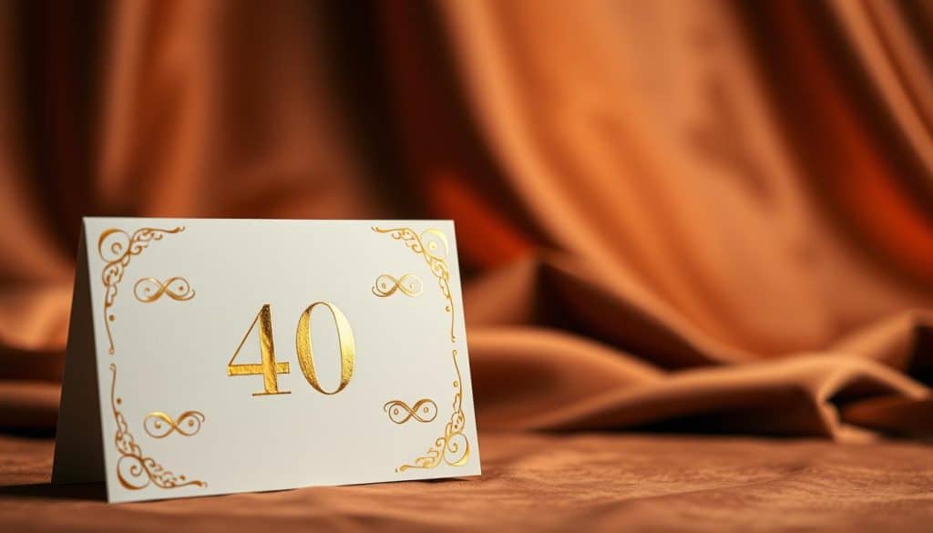 Geburtstagseinladung zum 40. Geburtstag