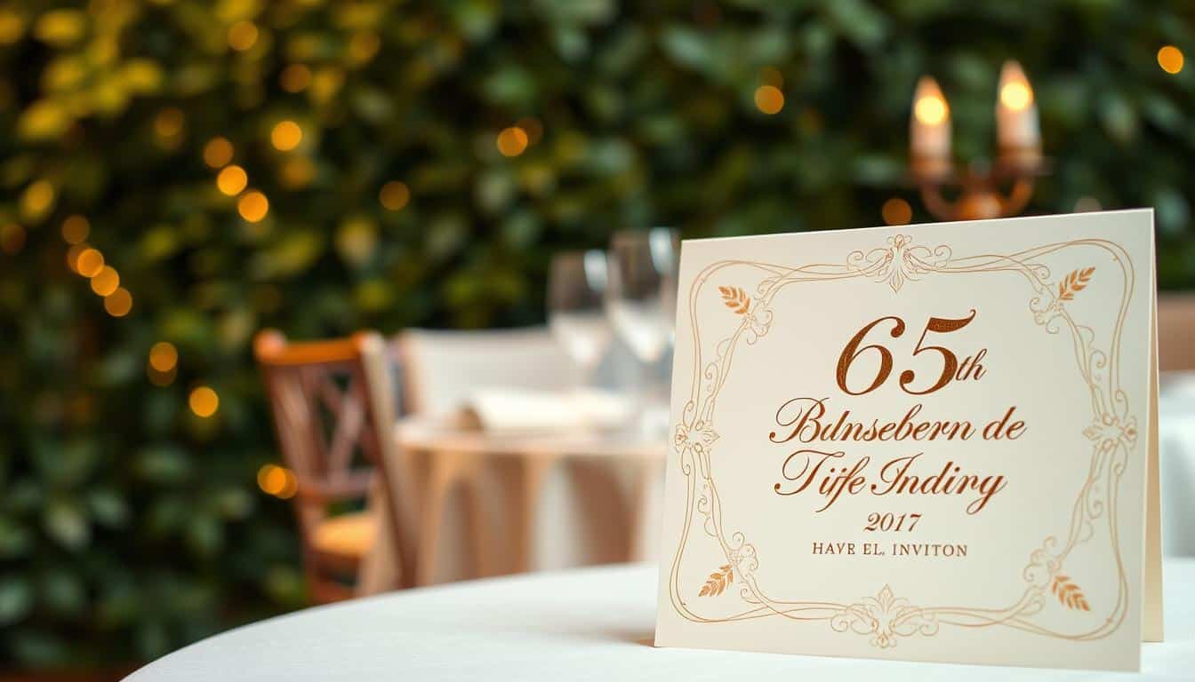 Geburtstagseinladung zum 65. Geburtstag