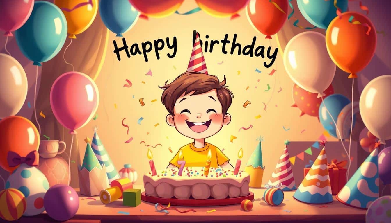 Geburtstagseinladung zum 7. Geburtstag