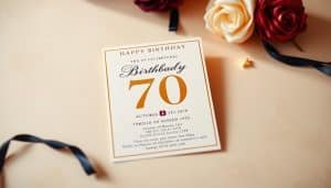 Geburtstagseinladung zum 70. Geburtstag