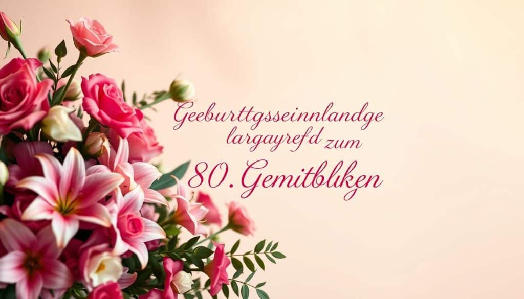 Geburtstagseinladung zum 80. Geburtstag
