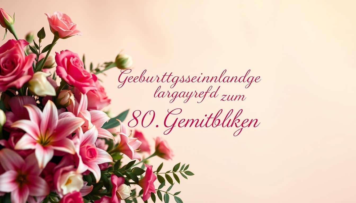 Geburtstagseinladung zum 80. Geburtstag