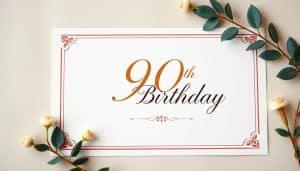 Geburtstagseinladung zum 90. Geburtstag