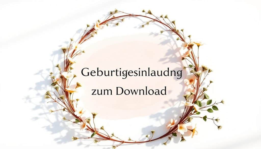 Geburtstagseinladung zum Download