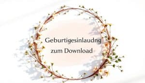 Geburtstagseinladung zum Download