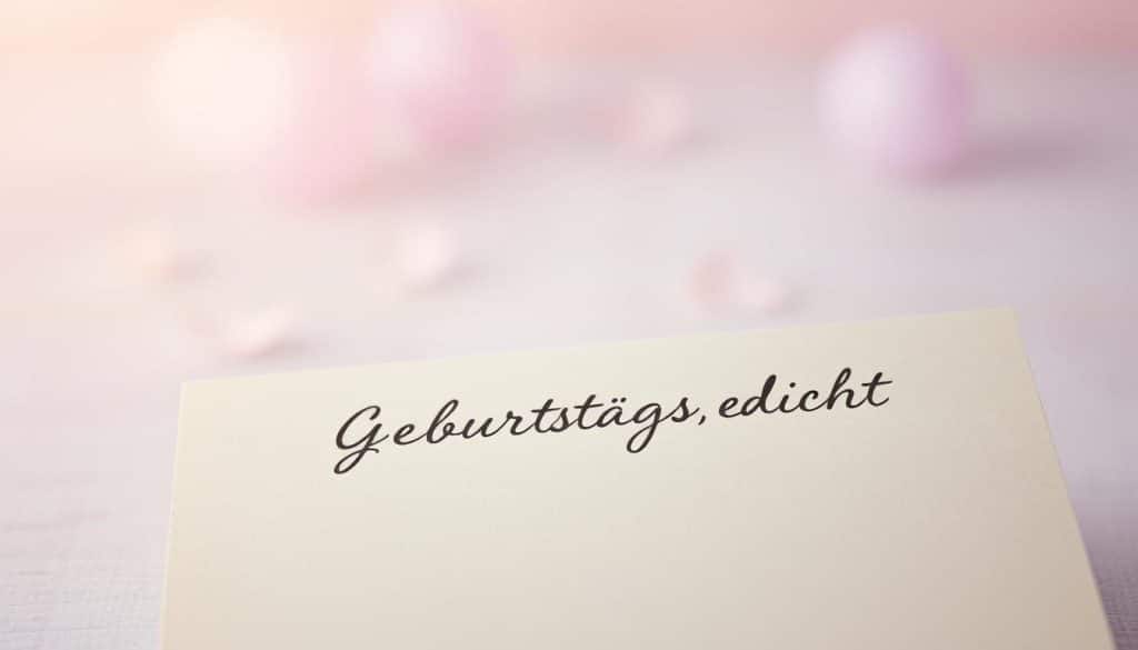 Geburtstagsgedicht Geburtstagswünsche