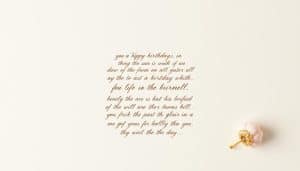 Geburtstagsgedicht für besondere Anlässe