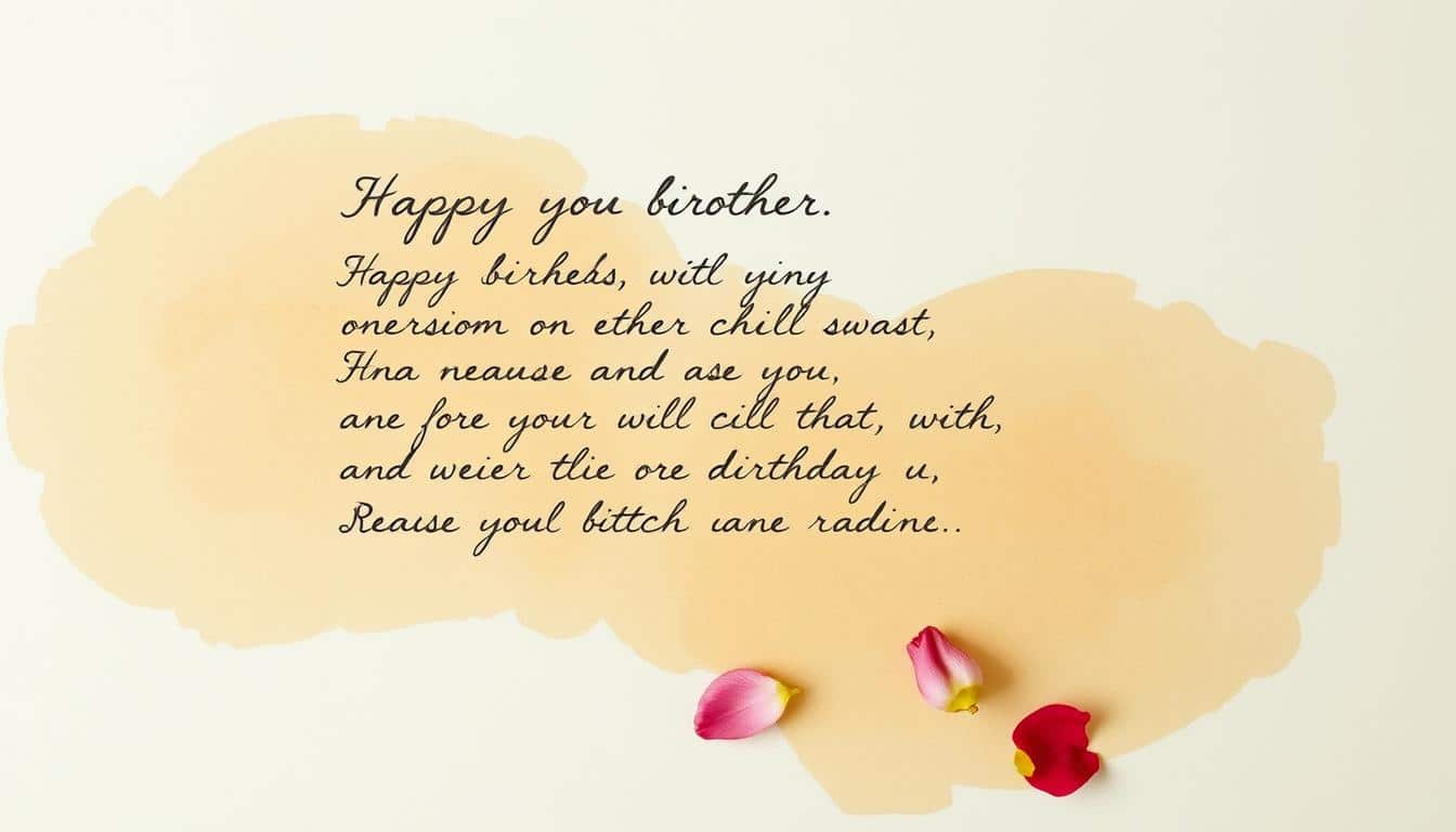 Geburtstagsgedicht für den Bruder
