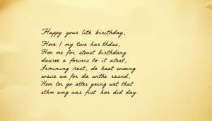 Geburtstagsgedicht für den besten Freund